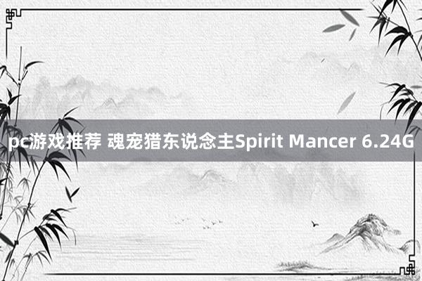 pc游戏推荐 魂宠猎东说念主Spirit Mancer 6.24G